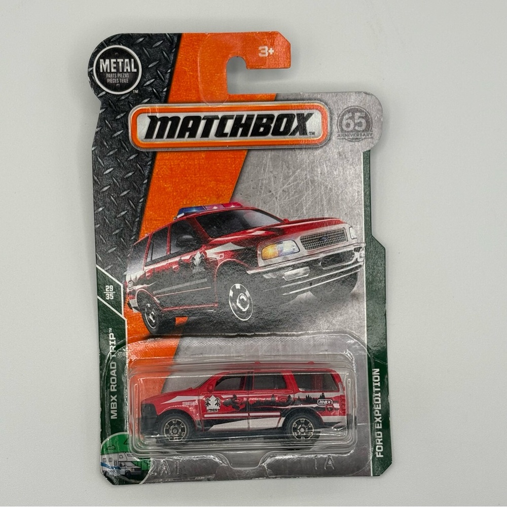 Matchbox Metal 2017 65th Anniversary MBX Road Trip Ford Expedition 29/35 Red New